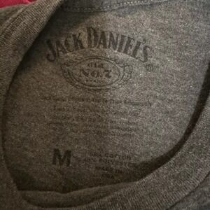 Jack Daniels  T-Shirt Unisex  Size MEDIUM  Gray Faded Wash‎
